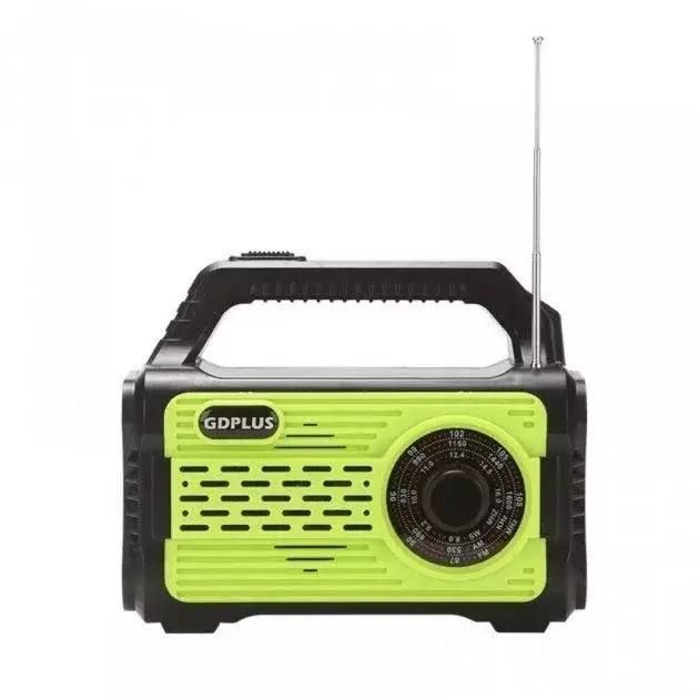 Солнечная станция GDPlus GD-8076, солнечная система, фонарь колонка, Фонарь Power Bank, FM радио, Bluetooth, 4 лампочки с солнечной панелью
