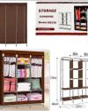 Складной шкаф органайзер для одежды HCX STORAGE WARDROBE 88130 на 3 секции