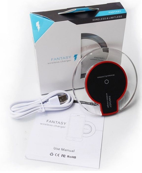 Беспроводная зарядка Wireless Charger Fantasy с адаптером андроид, Android
