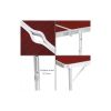 Стол туристический складной для пикника для рыбалки Folding Table 4 стула Коричневый