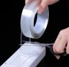 Прозрачная суперстойкая моющаяся двусторонняя универсальная клейкая нано-лента Многоразовая крепежная лента Ivy Grip Tape, 5 м, Двухсторонний многоразовый скотч для ремонта, для крепления различных предметов на любые поверхности