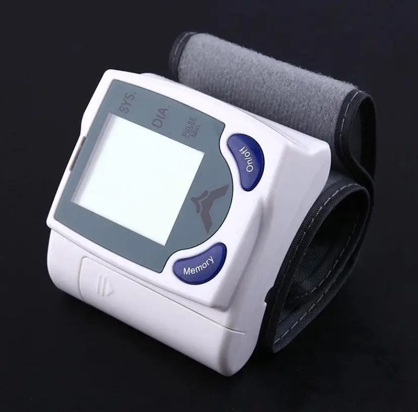 Измеритель Цифровой автоматический тонометр Blood Pressure Monitor для измерения артериального давления и пульса, Автоматический наручный тонометр на запястье, Высокоточный портативный прибор с памятью