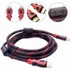 Кабель HDMI - HDMI 5 м усиленный в обмотке высокоскоростной 1080p, Шнур для передачи видеосигнала