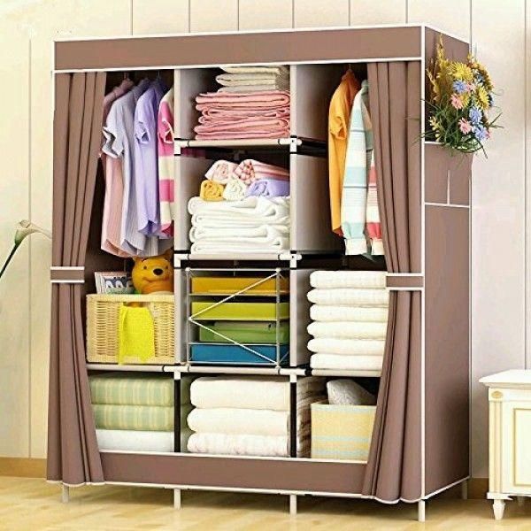 Складной шкаф органайзер для одежды HCX STORAGE WARDROBE 88130 на 3 секции