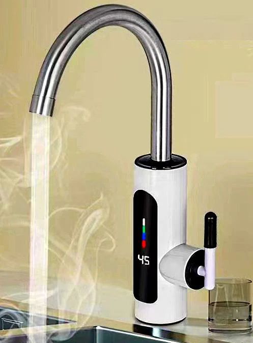 Проточный водонагреватель Delimano RY-022 ХРОМ WATER HEATER с экраном