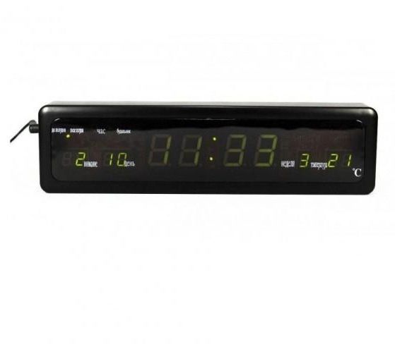 Электронные настольные часы Caixing CX-808 Led Clock green