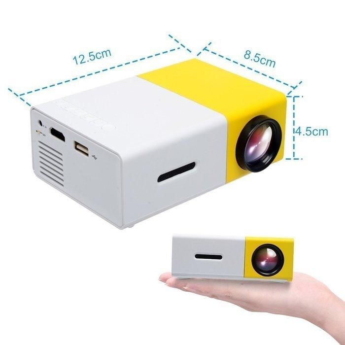 Портативный мини проектор мультимедийный с динамиком Led Projector YG300 Full HD