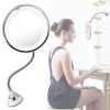 Гибкое зеркало на присоске с 5x увеличением и подсветкой LED MIRROR