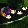 Светящиеся Следы Paw Print Light На Солнечной Батарее, Автономный уличный светильник в грунт, Уличный Тротуарный Светильник в форме следов, светодиодные следы с защитой от влаги, фонарь-лапки садовый газонный