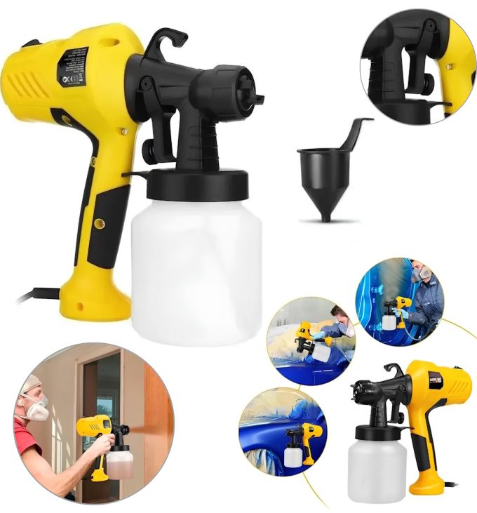 Краскопульт электрический Electric Paint Sprayer 500W, 800мл, Краскораспылитель электрический, Распылитель краски, Краскораспылитель ручной