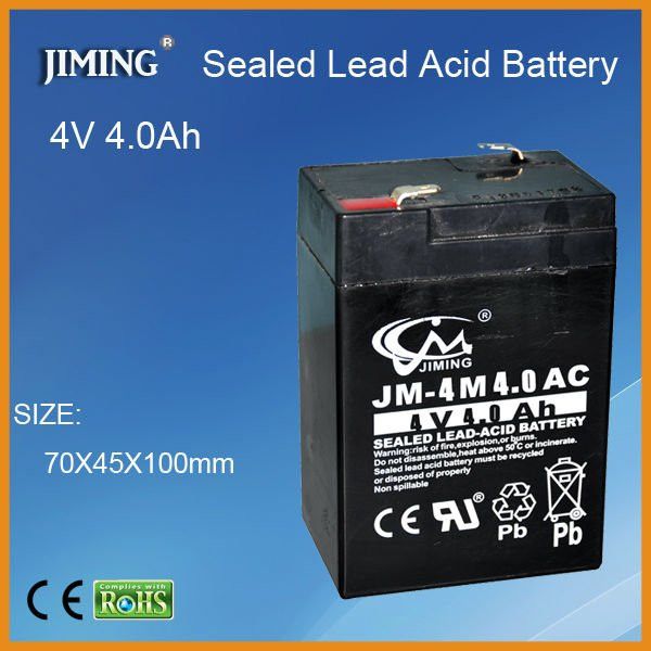 Аккумулятор батарея BATTERY 4V 4.0Ah 20HR бесперебойное питания