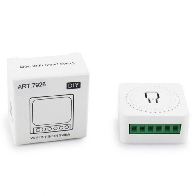 Умное wi-fi релле Smart Home 16A, Беспроводной выключатель с Wi-fi модулем для управления электроприборами и освещением, универсальное портативное смарт-реле для удаленного управления розетками, управление через телефон IOS или Android