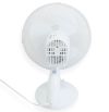 Вентилятор портативный настольный DOMOTEC MS-1624 White, бесшумный компактный электровентилятор бытовой на стол, регулируемый угол наклона, автоповорот