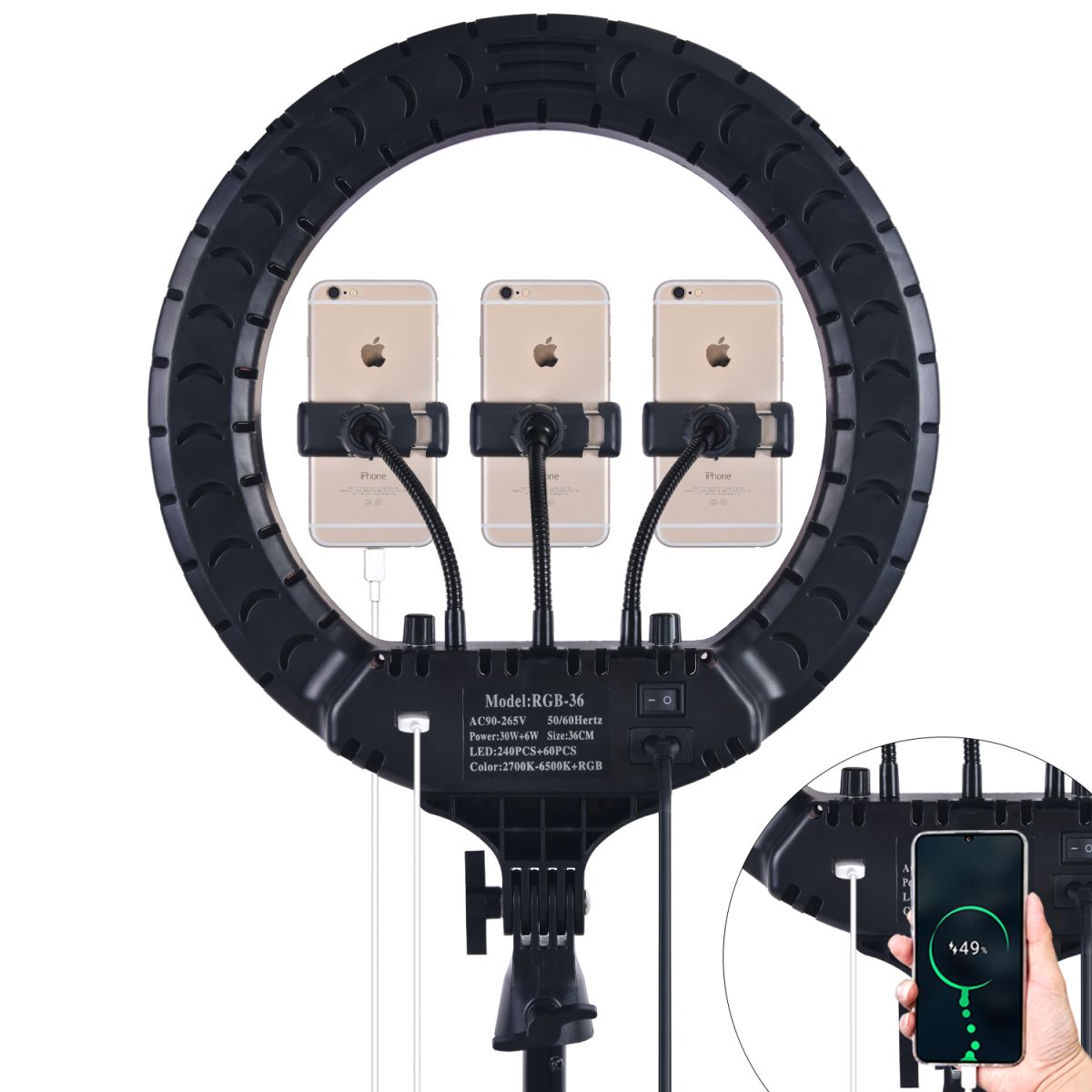 Кольцевая светодиодная лампа Ring Light SLP-G63