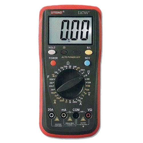 Мультиметр цифровой ua78a+, тестер универсальный, автоотключение, подсветка, прозвон цепи