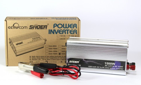 Преобразователь напряжен AC/DC 1500W SAA SHOER авто инвертор 12В/220В