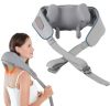 Массажер Электрический для Шеи и Плеч с ИК-подогревом A-Plus Neck massager, Массажер-воротник, Ударный вибромассажер для спины, U-образный массажный пояс для тела