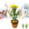 Большой танцующий кактус музыкальный поющий 120 песен Dancing Cactus 32 см