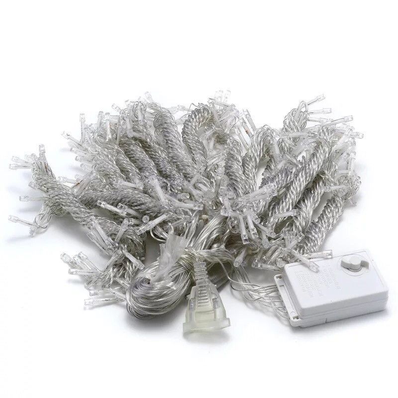 Светодиодная гирлянда штора водопад белый 3x2 м 240 диодов Xmas LED W-3