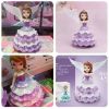 Вращающийся танцующая кукла-ночник принцесса София Dancing Angel Ice Princess, интерактивная музыкальная мультяшная куколка с подсветкой из мультфильма, портативная светящаяся умная детская игрушка, игрушка для девочек