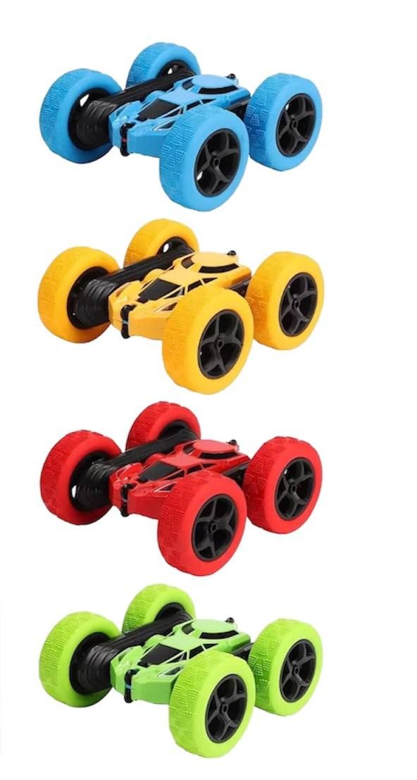 Машинка перевертыш на радиоуправлении Stunt Car Exciter,  с дистанционным управлением, двухсторонняя, вращающаяся на 360°, Вездеход, резиновые мягкие колеса, возможность делать трюки,переворот,дрифт,суперпрочная трюковая машина с пультом