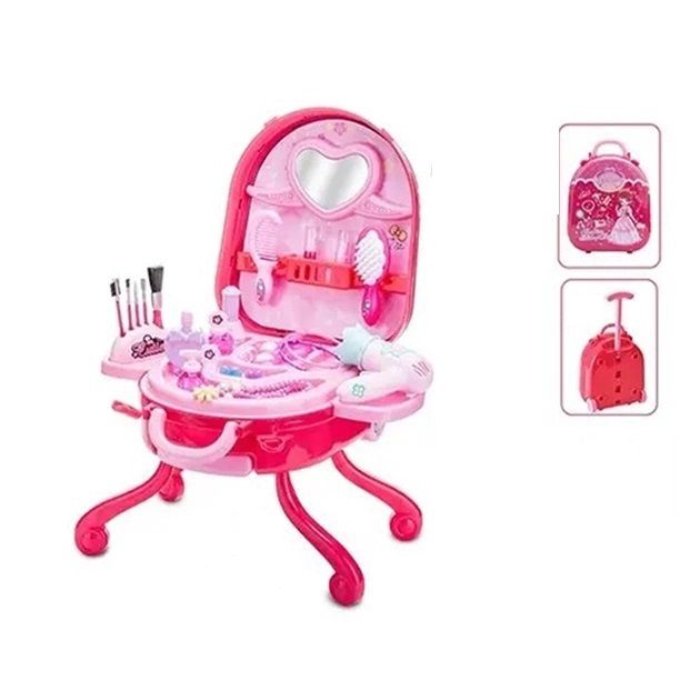 Детский игровой набор Fashion Gir 2 в 1l в чемоданчике Трюмо 31 предметов