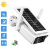 Уличная WIFI камера ABQ-Q1 Solar беспроводная автономная, аккумуляторная цветная