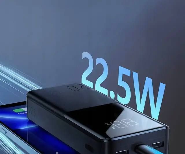 Power Bank Box 1025 20000mAh, Универсальная аккумуляторная внешняя батарея, портативное компактное переносное зарядное устойство, Павербанк универсальный мощный для зарядки телефона, С фонариком подходит для Android и iOs устройств