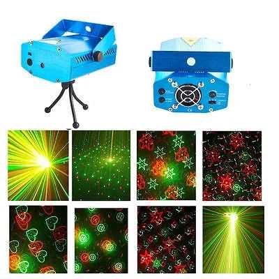 Лазерный проектор Диско Лазер 4 в 1 Mini Laser Stage Lighting HJ08