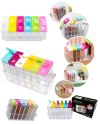 Органайзер для хранения специй Supretto Seasoning Piece Set six на 6 ячеек на подставке, набор спецовниц для хранения приправ и специй