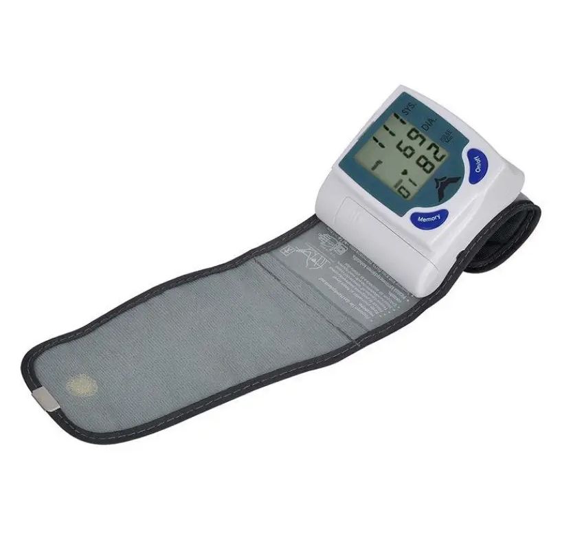 Измеритель Цифровой автоматический тонометр Blood Pressure Monitor для измерения артериального давления и пульса, Автоматический наручный тонометр на запястье, Высокоточный портативный прибор с памятью