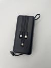 Power bank LENYES PX368 30000mAh (реальная емкость), Портативная универсальная внешняя мобильная батарея, аккумуляторная переносная батарея, мощный павербанк для зарядки, 3 встроенных кабеля Micro/Type-C/Lightning
