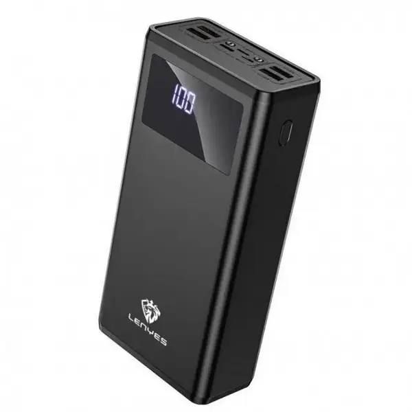 Power bank LENYES PX591 50000mAh (реальна ємність) 20W+PD QUICH CHARGE, портативная внешняя аккумуляторная мобильная батарея, универсальный павербанк для зарядки, компактная зарядная батарея с быстрой зарядкой