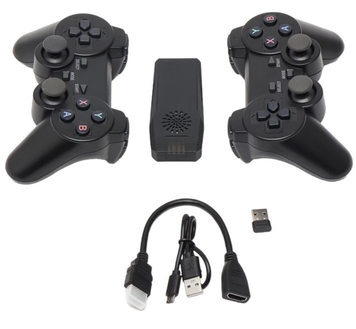 Игровая приставка Game Stick Lite M8 64G Data Frog 4K HDMI два беспроводных джойстика, Игровая консоль 10000 игр