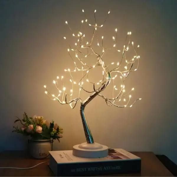 Декоративный ночник дерево настольный светильник Bonsai led tree light h20in N1 Декоративное светодиодное многофункциональное дерево от USB или 3AA,  эстетичное и универсальное освещение для вашего пространства