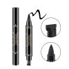 Двухстороняя подводка штамп для глаз snail girl eyeliner черная