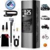 Аккумуляторный автомобильный портативный компрессор Wireless air pump CZCQ-101 6000 mAh 10.3 Bar, Автокомпрессор с экраном 12В, Портативный насос