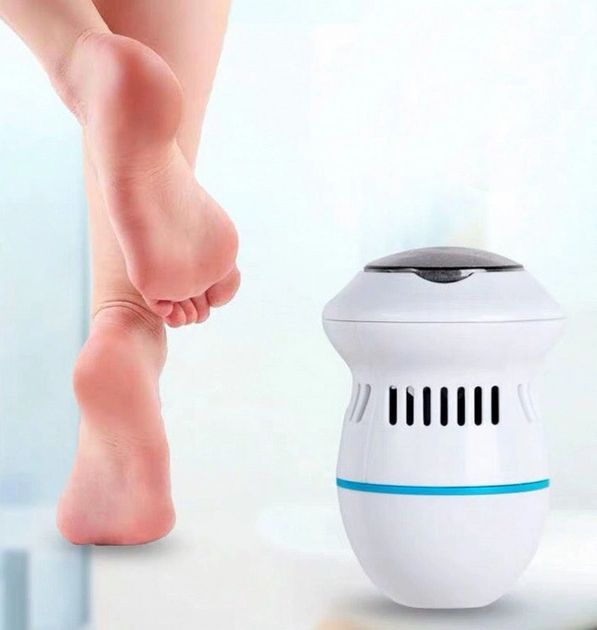 Электрическая пемза для ног Pedi Vac аккумуляторная, машинка для удаления натоптышей, скребок-пилка для пяток