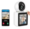Беспроводная поворотная Камера-Видеоняня с Экраном WIFI C3, Интелектуальная с функцией автоматической слежки, с ночным видением, сигнал тривоги, внутренняя камера видеонаблюдения