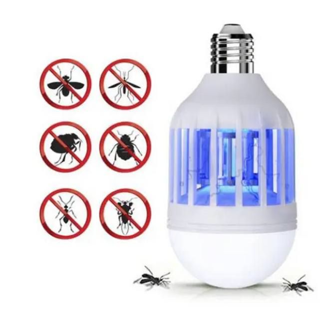 Универсальная Светодиодная лампа приманка для насекомых комаров Zapp Light, мощная антимоскитная лампа уничтожитель комаров и насекомых, фумигатор от летающих насекомых для дома, сада, улицы и беседки, лампа - отпугиватель