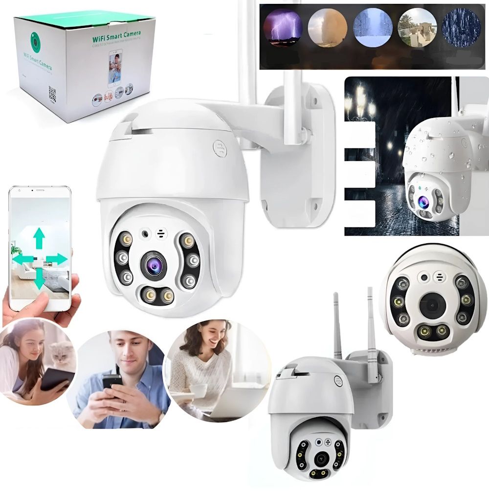 Уличная поворотная IP-камера видеонаблюдения Camera Cad N3 360/90 IP66, камера наружного наблюдения для дома Функция записи звук День/ночь