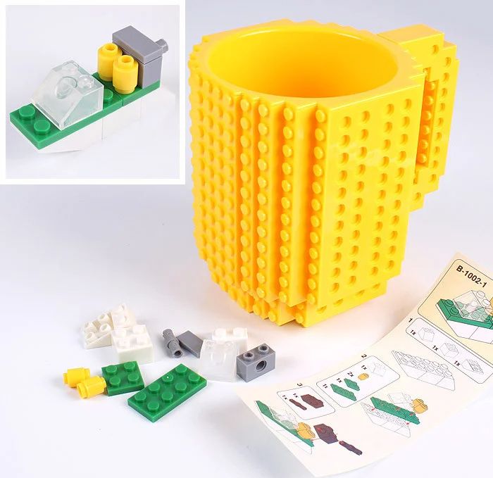 Кружка в стиле лего 350ml Чашка-конструктор Lego