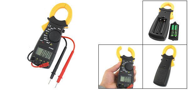 Токовые клещи dt-3266e, мультиметр цифровой, прозвонка цепи, тест диодов, определение фазы, 2 х ааа