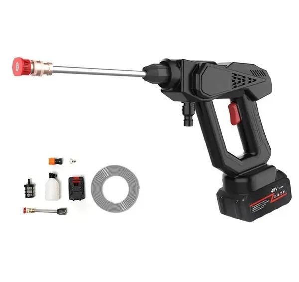 Аккумуляторная портативная универсальная Мойка Высокого давления Makita 48v 2акб, 2 аккумулятора, Автономный компактный Пистолет для Мойки Автомобиля, Минимойка для авто с кейсом для хранения