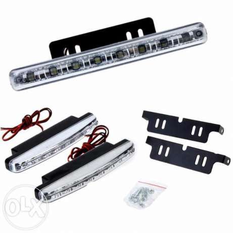 Универсальные светодиодные дневные ходовые огни DRL DR2-030, 8 LED, 12 V
