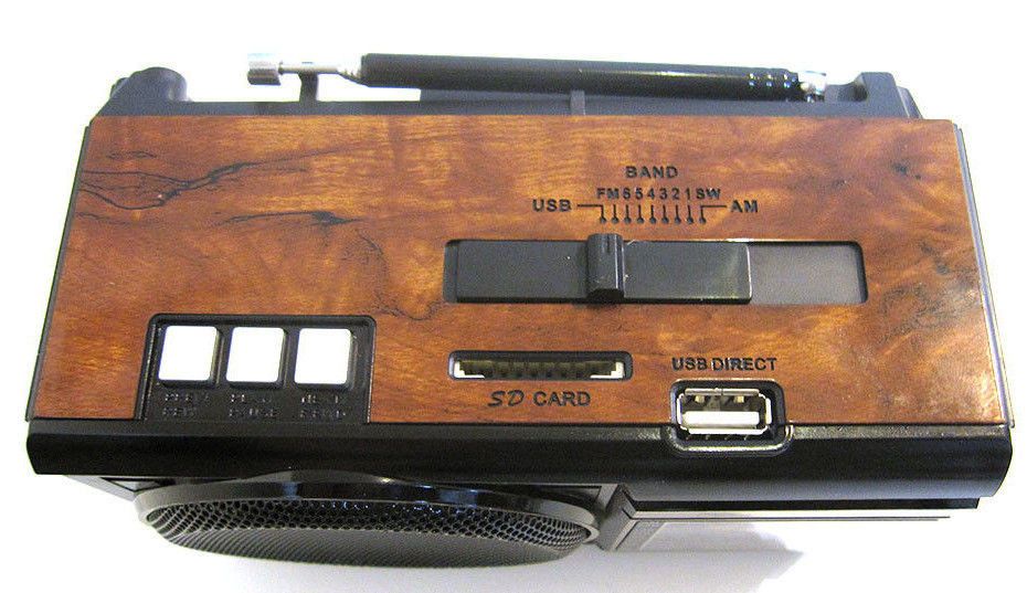 Радиоприемник колонка MP3 Golon RX-080 Wooden