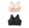 Короткий эластичный бюсгалтер Спортивный ChestSupport Waist And Long Back NO SBK 66 с коротким низом, бесшовный топ пуш-ап для фитнеса, для корекции груди,поддерживающий бюстгальтер-борцовка,лиф с застежкой спереди