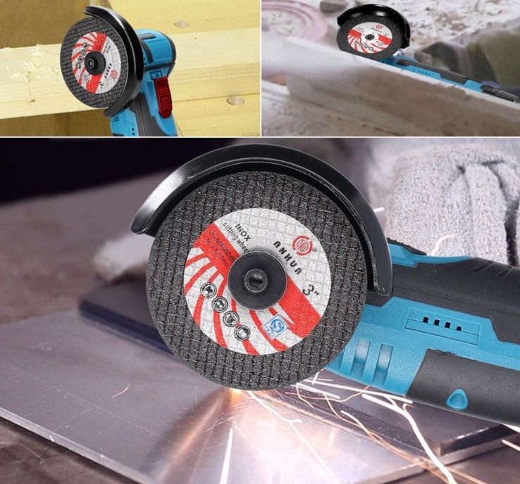 Аккумуляторная мини болгарка Meterk W-153-7 (12V 1.5A) на 2 аккумулятора 500W, Угловая шлифовальная машина в кейсе