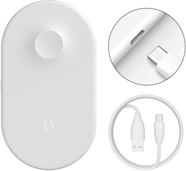 Беспроводное зарядное устройство Baseus Smart 2 в 1 Llightning WX2IN1-B02