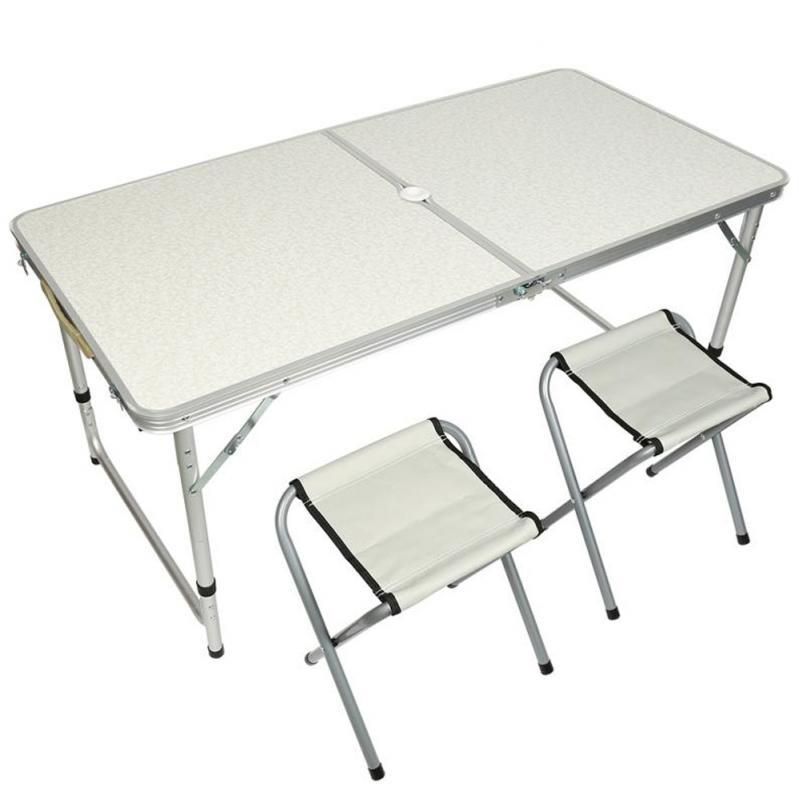 Раскладной стол чемодан Folding Table для пикника со стульями, стол туристический, стол для рыбалки